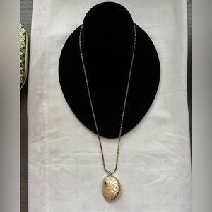 Gold Shell Pendant Necklace